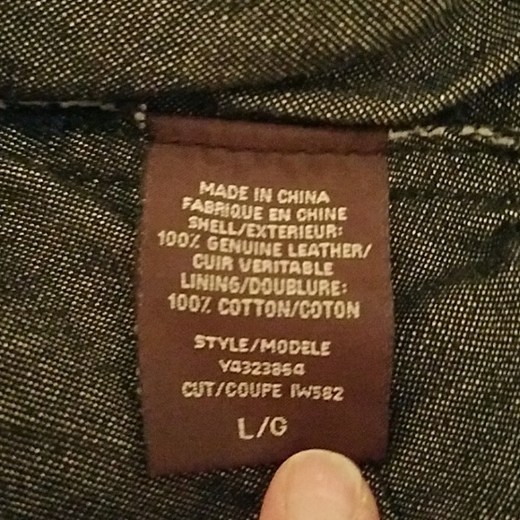 G. Brand Genuine leather jacket - Picture 7 of 8